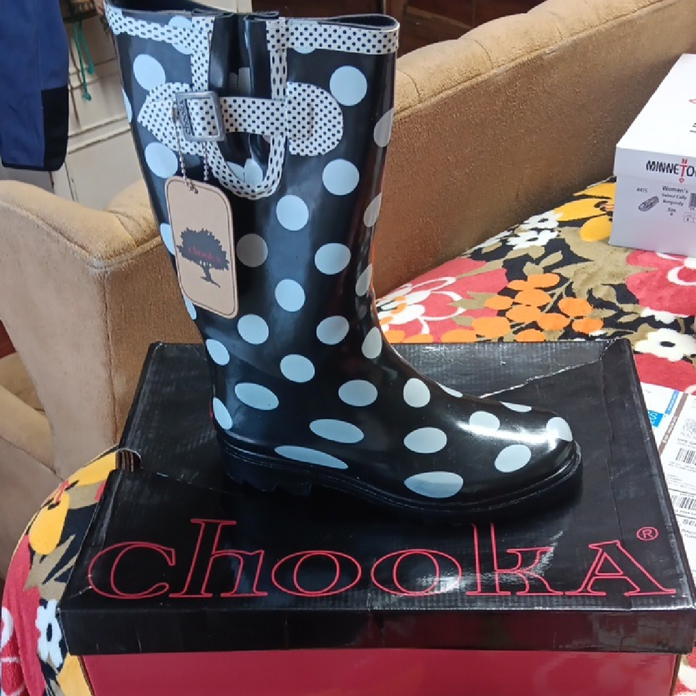Chooka Polka Dot Rain Boots